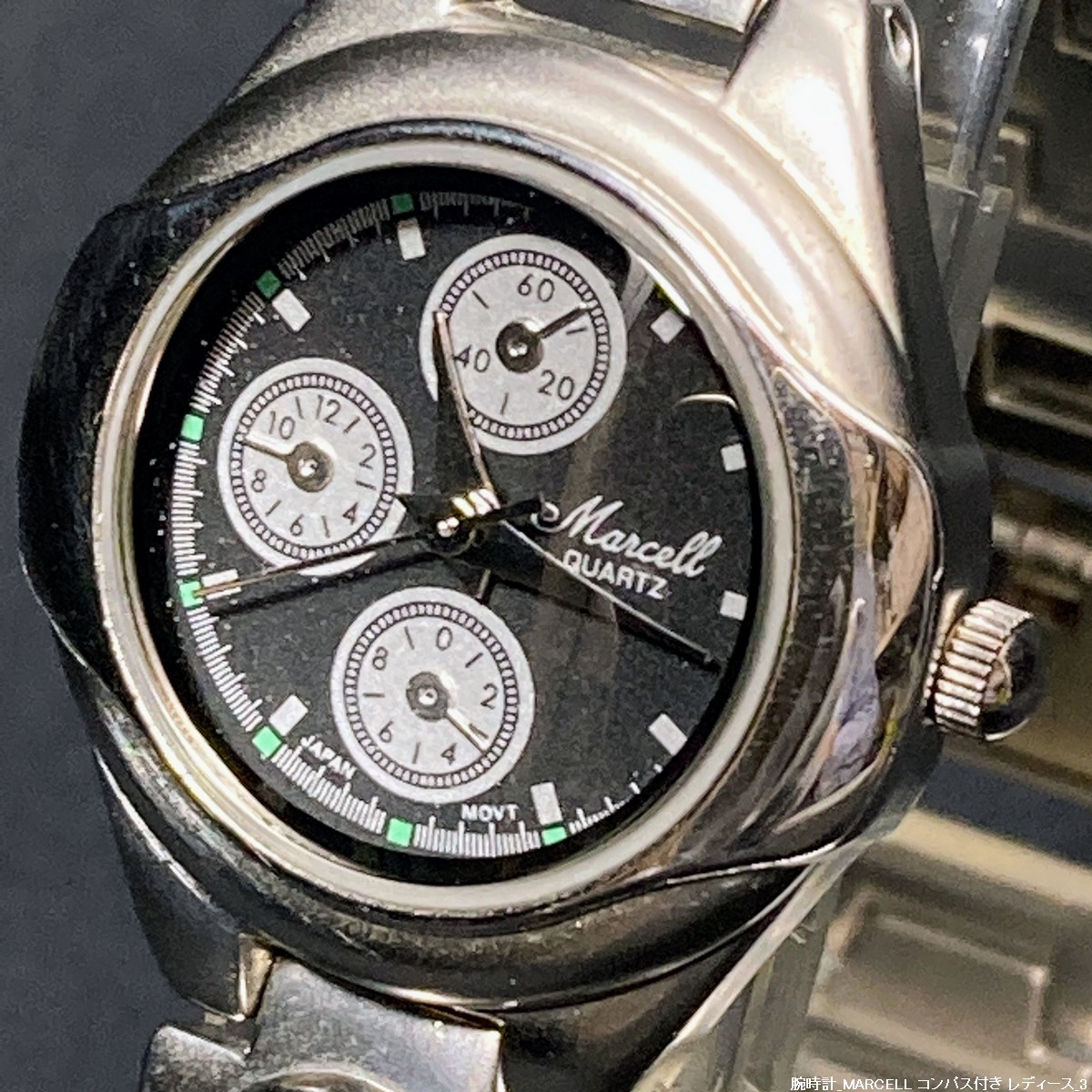 【未使用 / 即決 即購入可 / 送料230円】 MARCELL マーセル 日常生活用防水 クロノグラフ風 レディース腕時計 No.20901-1拍卖