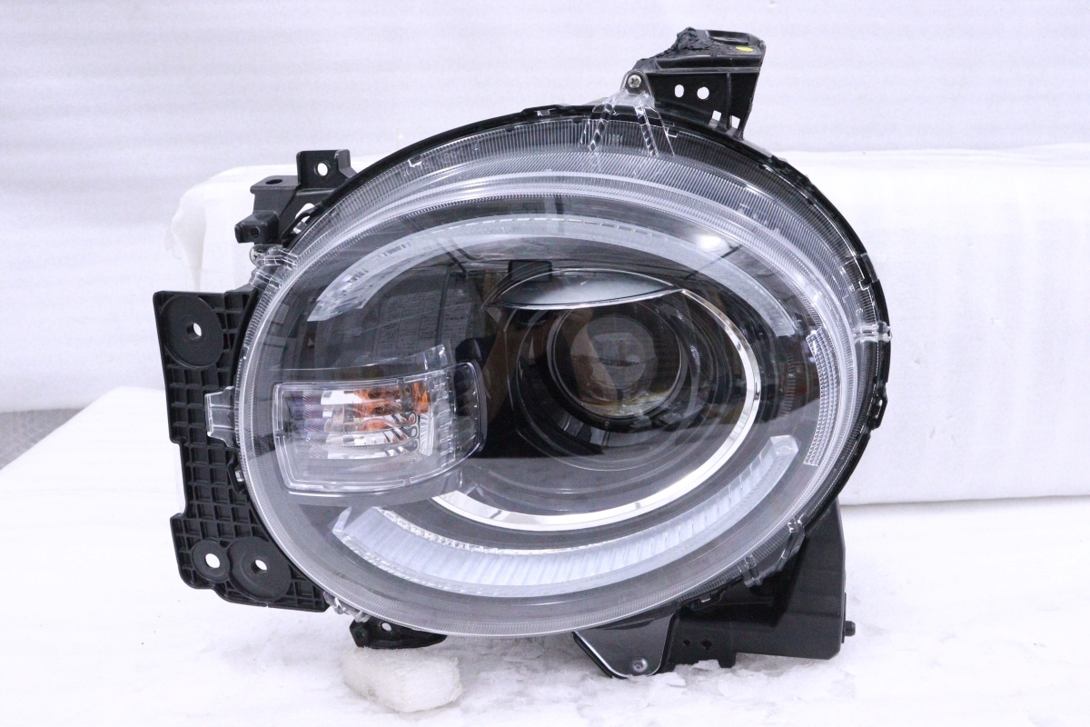 29-1816★美品★LED MX91S ワゴンRスマイルハイブリッド★左ヘッドライト STANLEY W6079 打刻:TL ASSY ブラック 純正★スズキ (QT)拍卖