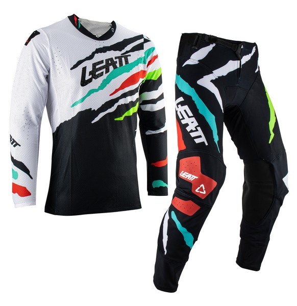 S/30インチ MXウエア 上下セット LEATT 23 5.5 タイガー ジャージ&パンツ モトクロス 正規輸入品 WESTWOODMX拍卖