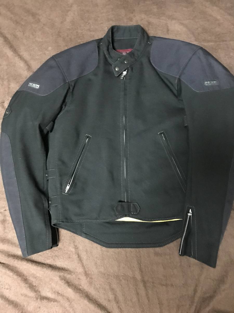 PAIR SLOPE ペアスロープ ナイロンライダースジャケット 半袖防寒インナー付き S used拍卖
