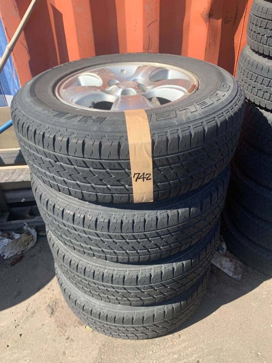 Y742 235/70R16 BRIDGESTONE ブリジストン 2011年 PCD114.3 5H 7J EP45 MAZDA マツダ 4本セット拍卖