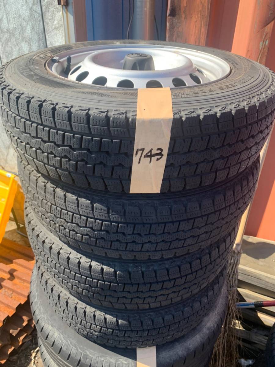 Y743 155/80R14 88/86N LT DUNLOP ダンロップ 2018年 PCD100 4H 5J PROBOX SUCCEED プロボックス サクシード 4本セット拍卖
