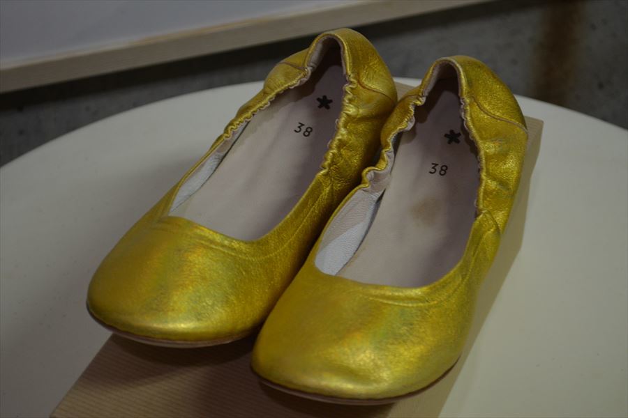 ダニエラ グレジス DANIELA GREGIS レザー フラット バレー シューズ 靴 38 SCA3500 ZOYA ORO D2199拍卖