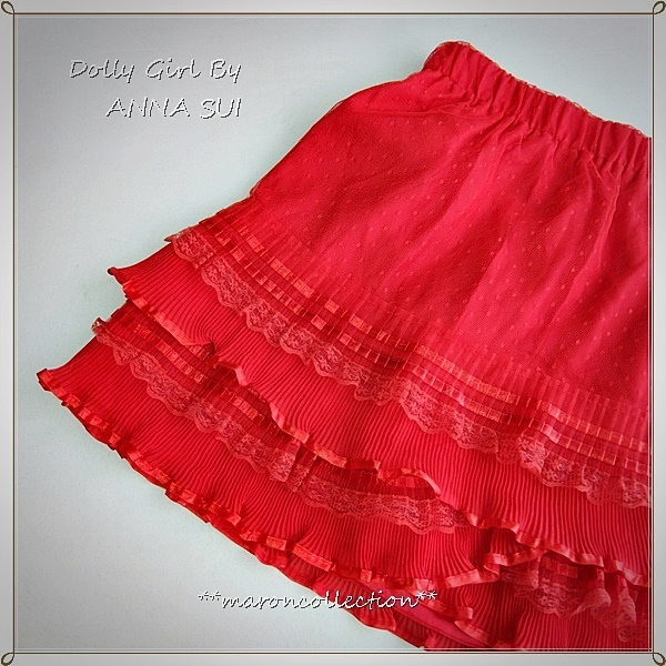 未使用 * ドーリーガール BY ANNA SUI アナスイ * チュール スカート * ドット柄拍卖