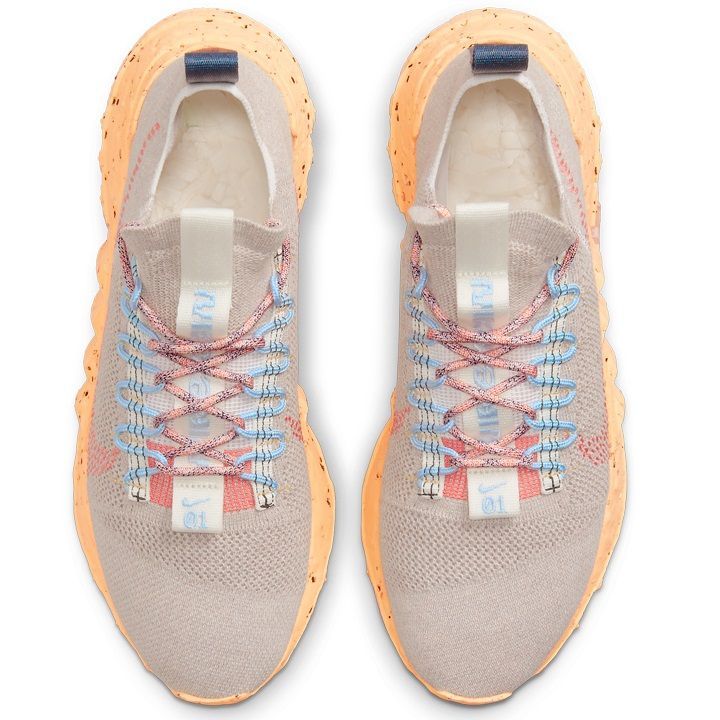 ■ナイキ スペース ヒッピー 01 グレーベージュ/ライトオレンジ/ネイビー 新品 27.5cm US9.5 NIKE SPACE HIPPIE 01 厚底 DJ3056-003拍卖