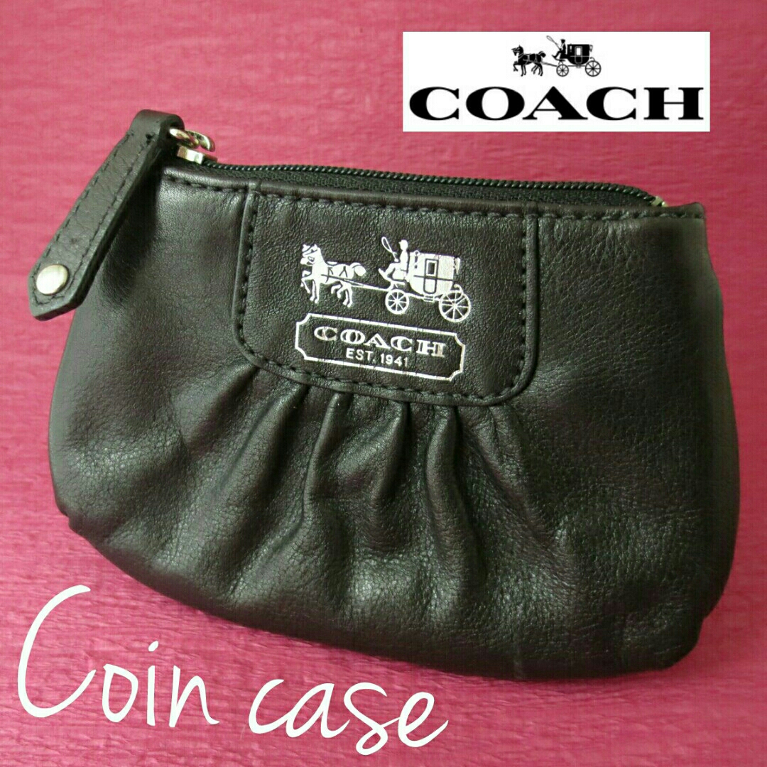 COACH コーチ コインケース ブラック 中古品 325拍卖