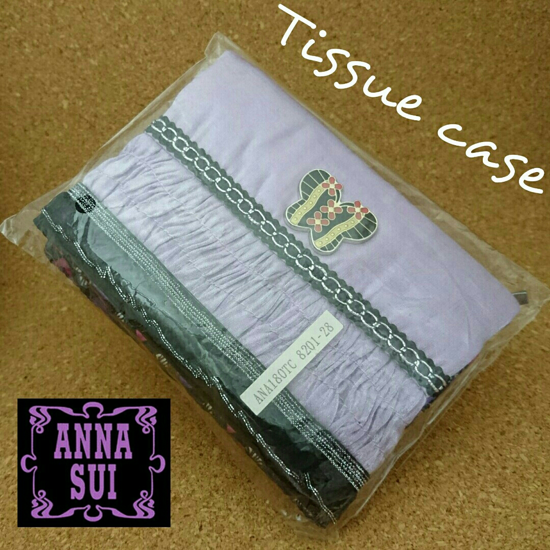 【未使用新品】 ANNA SUI ティッシュ ケース パープル 1083拍卖