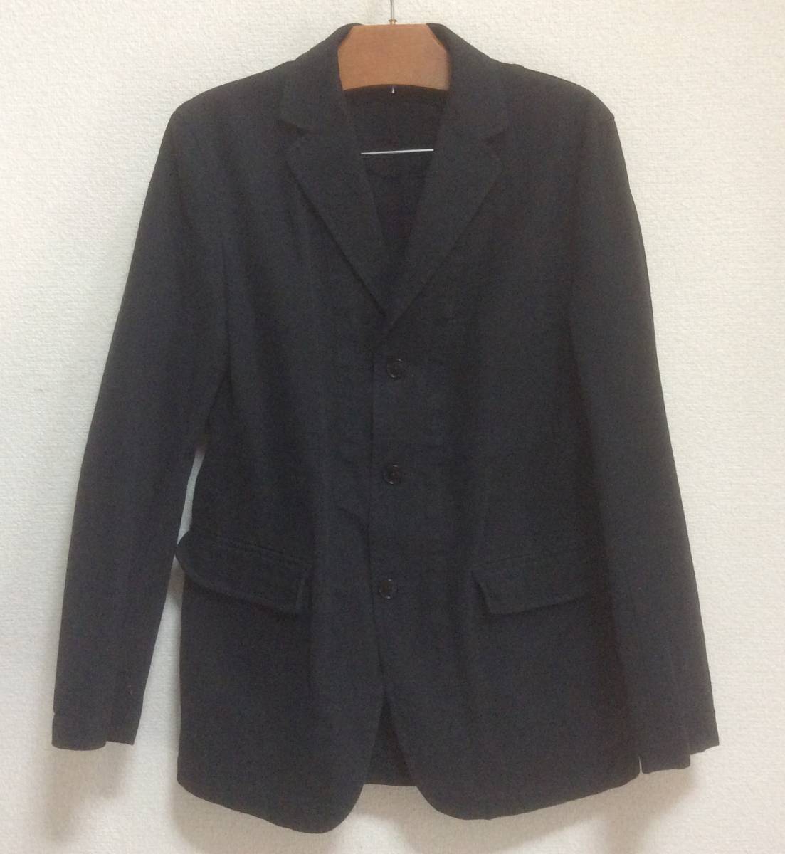 UNITED ARROWS ユナイテッドアローズ TOKYO テーラードジャケット 黒ブレザー ダック地 コットン Lサイズ拍卖