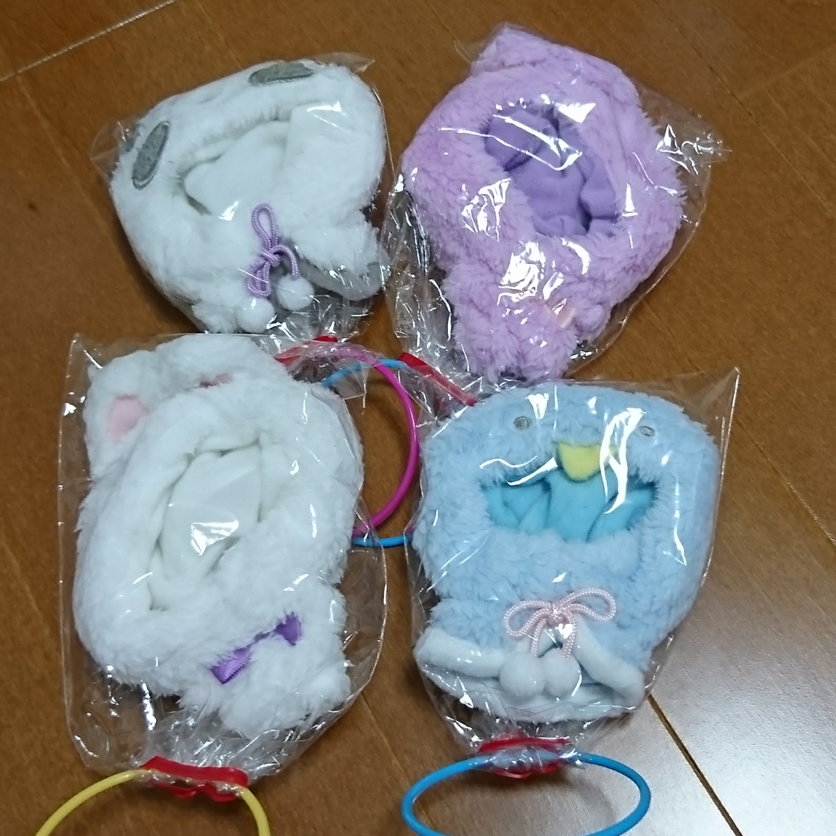 a即決あり 着せかえシリーズ アニマルセットぷち ぬいぐるみ 着ぐるみ 4種 ペンギン うさぎ パープルうさぎ パンダ 着せかえ アニマル ぷち拍卖