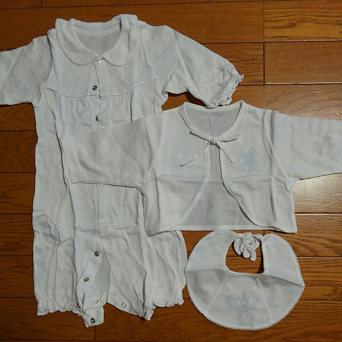 ロンパース ツーウェイオール 50~70㎝ スタイ ボレロ 3点セット 中古 NAFNAF拍卖