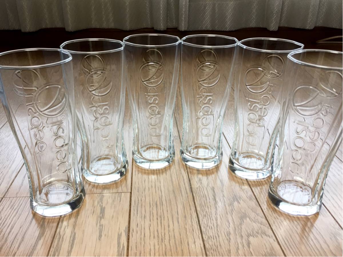 レア非売品 ☆PEPSI ペプシ☆ グラス タンブラー 6個セット 企業物 ノベルティ拍卖