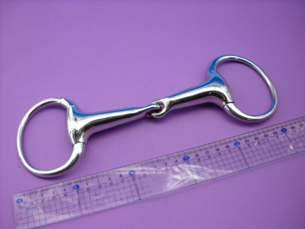 馬 馬具 エッグバット ビット ステンレス ハミ ジョイント 馬銜 金具 轡 くつわ 水勒拍卖