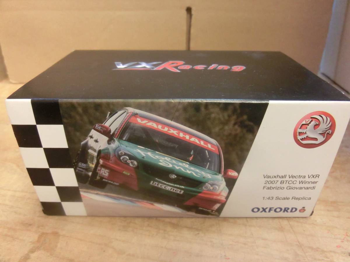 OXFORD オックスフォード VX RACING ボクスホール ベクトラ 2007 BTCC WINNER 1/43 FABRIZIO GIOVANARDI VAUXHALL VECTRA 優勝 拍卖