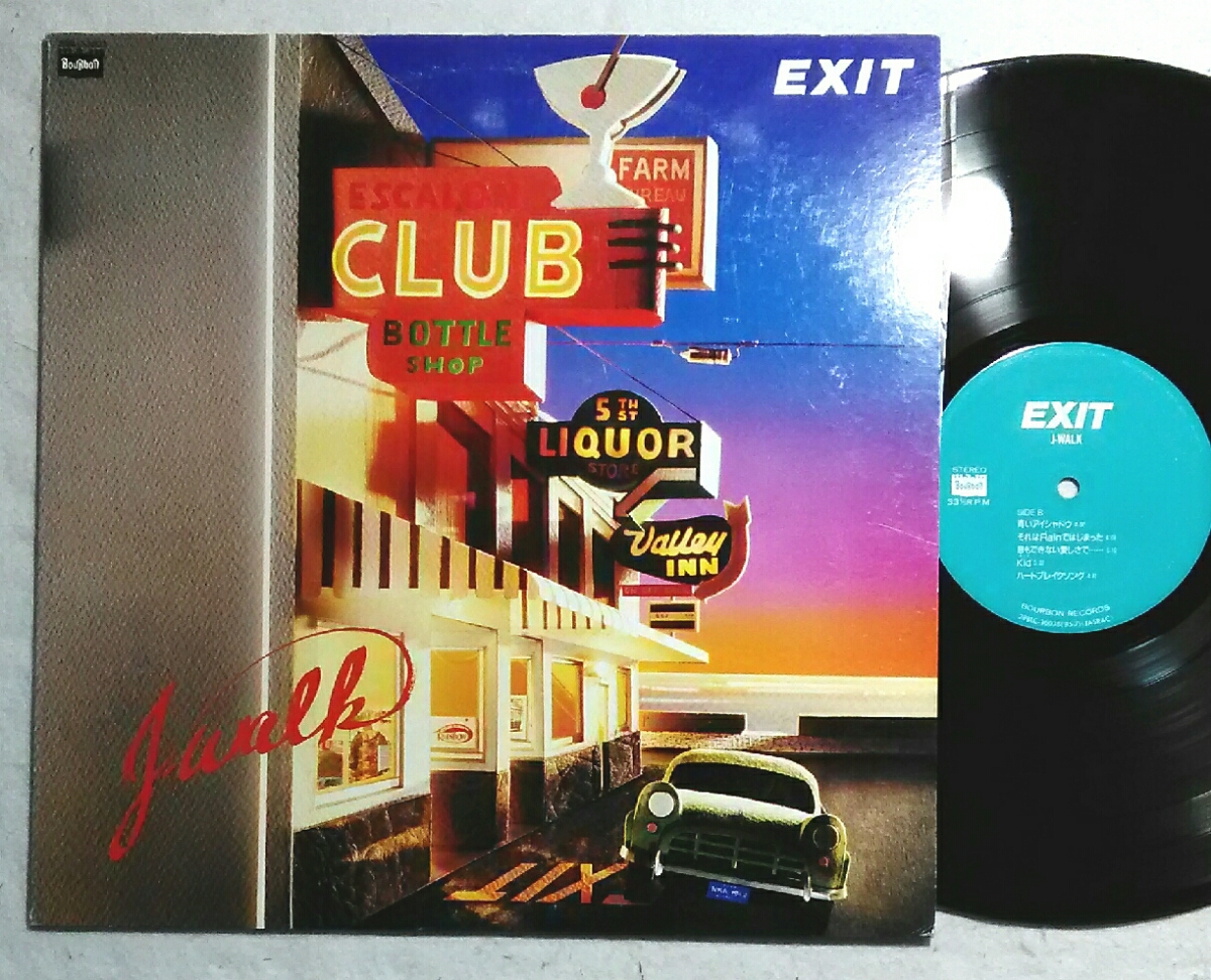 1LP J Walk / Exit 28BLC-3003 アンケートハガキ付ディスコグラフィ ライナー付拍卖