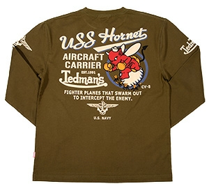 テッドマン/ロンT/カーキ/S/tdls-313/エフ商会/カミナリモータース拍卖