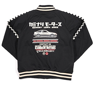 カミナリ雷/86トレノ/トラックジャケット/黒/S/kjs-900/エフ商会/テッドマン/カミナリモータース/ジャージ拍卖