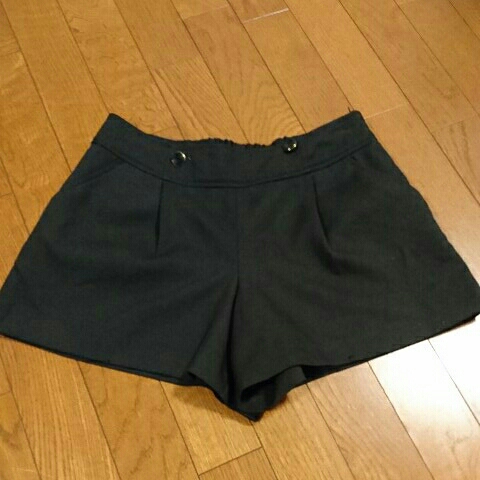 ワールド glove グローブ キュロットミニスカートスカート S・黒拍卖