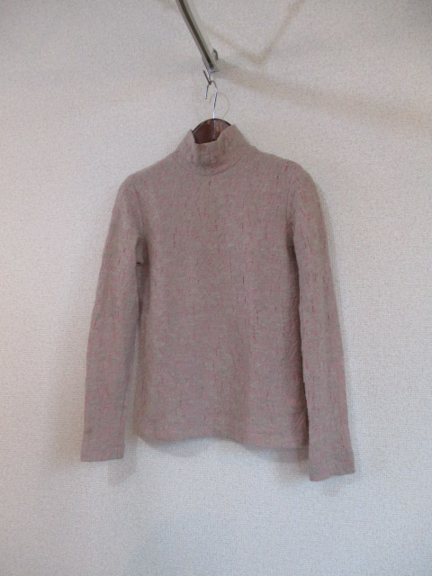 AbahouseDevinetteピンク×ベージュハイネックニット(USED)82017②)拍卖