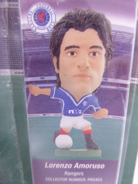 レア!未開封!サッカー選手フィギュアUKメーカーコリンシアン!元イタリア代表!歴史に残る名DFロレンツォ・ピエール・ルイジ・アモルーゾ!拍卖