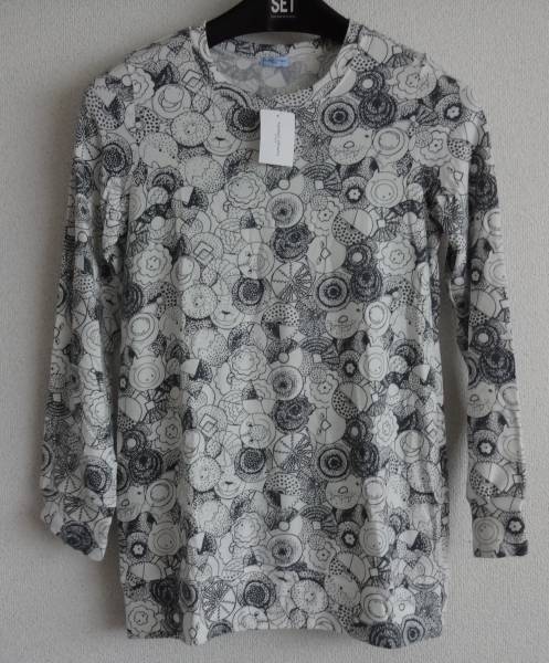 Lサイズ ツモリチサト★ワコール新品タグ付き未使用 チュニック 長袖トップス 丸首★アニマルフェイス ドット IV拍卖