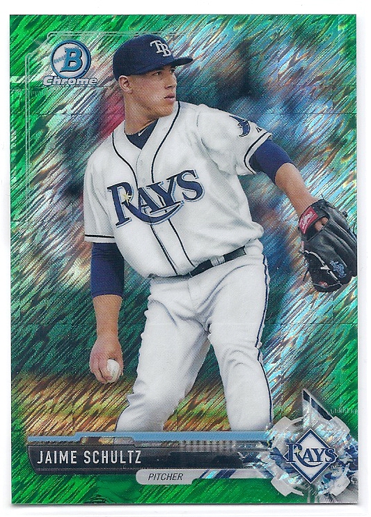 2017 Bowman Chrome Jaime Schultz Green Shimmer Refractor /99拍卖