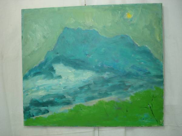 ★【逸品堂】★ 福嶋誠二 油彩 静物 風景画 古画 レトロ デッドストック/Y 直筆 昭和レトロ アンティーク 珍品 オブジェ レリーフ 飾り物拍卖