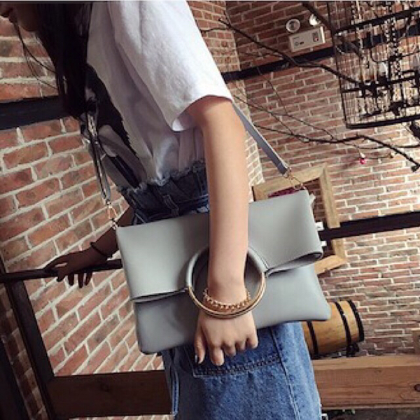 新品#クラッチバッグ#ポーチ付き#3WAY#グレー拍卖