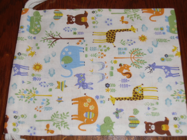 中3 巾着袋  ハンドメイド  アニマル柄拍卖