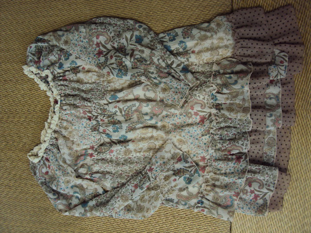 *百貨店ブランドアクシーズ森ガール調レトロポップ長袖チュニックワンピMサイズ拍卖