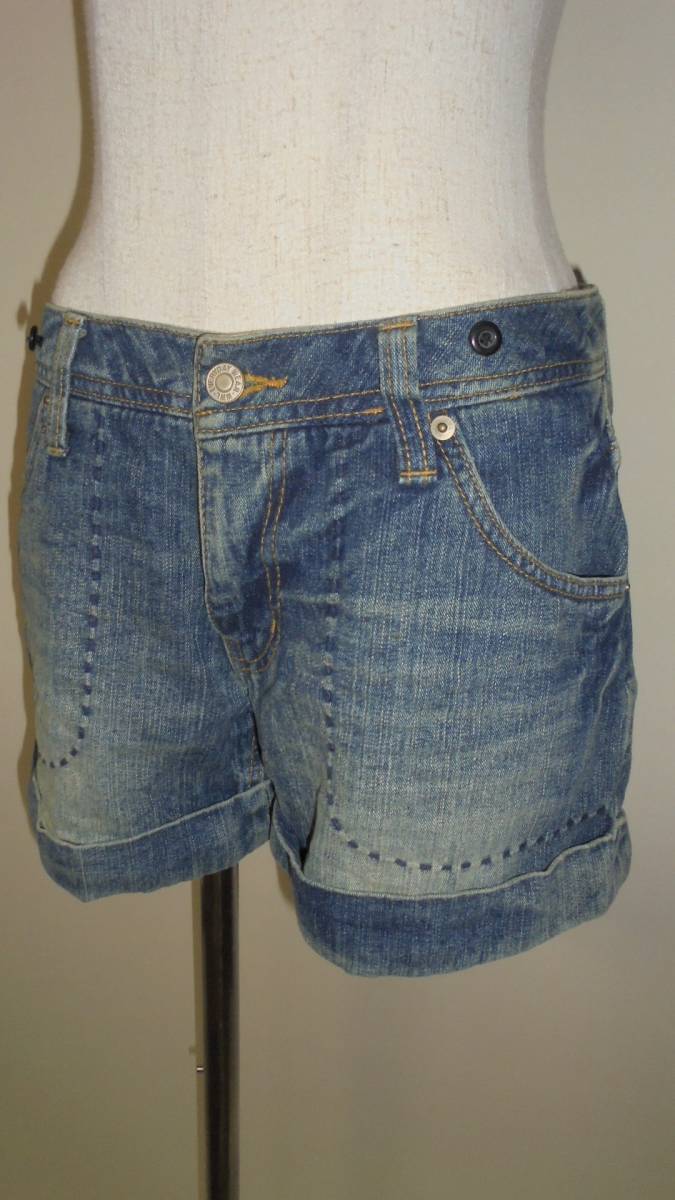 ワールドワイドラブ WORLD WIDE LOVE! パンツ ショート デニム 1 ブルー レディース拍卖