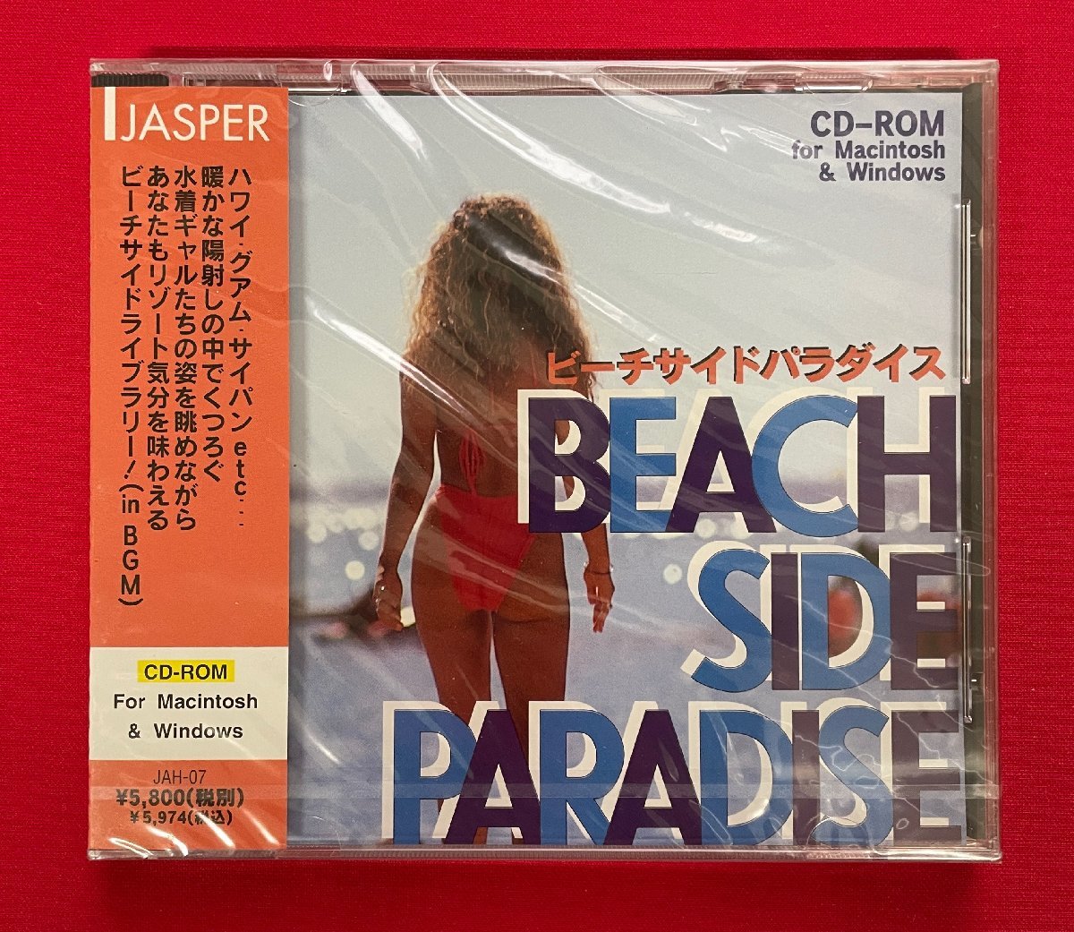 CD-ROM/Windows・Macintosh JASPER BEACH SIDE PARADISE ビーチサイドパラダイス JAH-07 当時モノ 希少 D1483拍卖