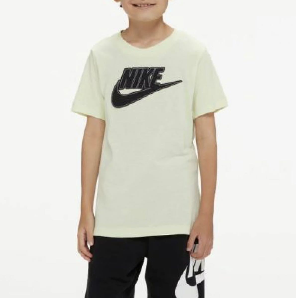新品 130㎝ NIKE ナイキ キッズ 半袖Tシャツ YTH NSW APP パック 1 S/S Tシャツ FS ライム拍卖