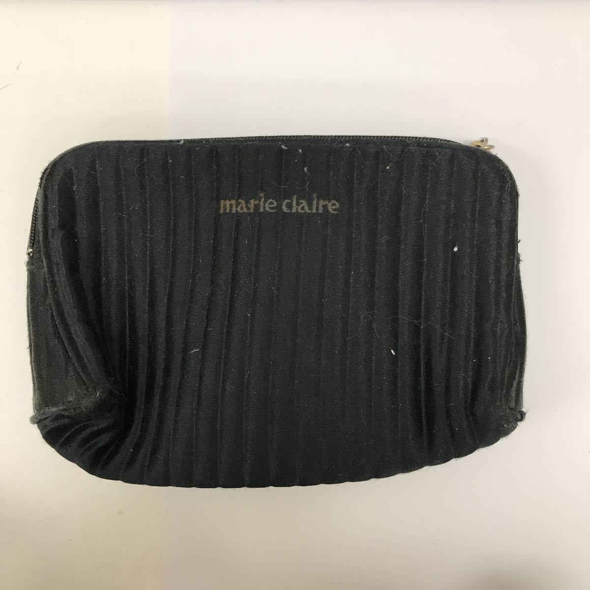 30726-1 0908Y マリクレール marie claire ポーチ 黒 ブラック拍卖