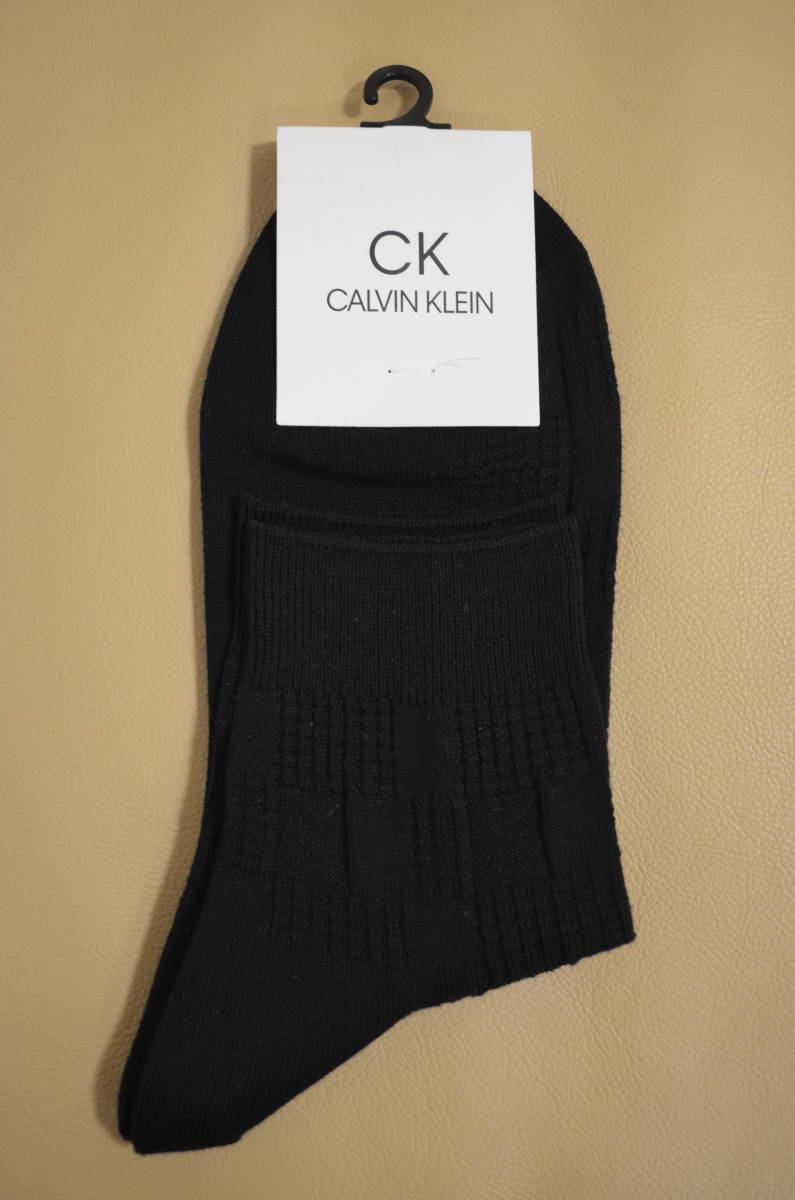 新品 未使用 タグ付き 男性 CALVIN KLEIN カルバンクライン 綿混ソックス 送料無料拍卖