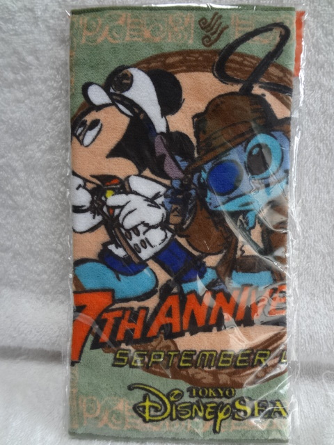 TDRミニタオル 7周年 スティッチ拍卖