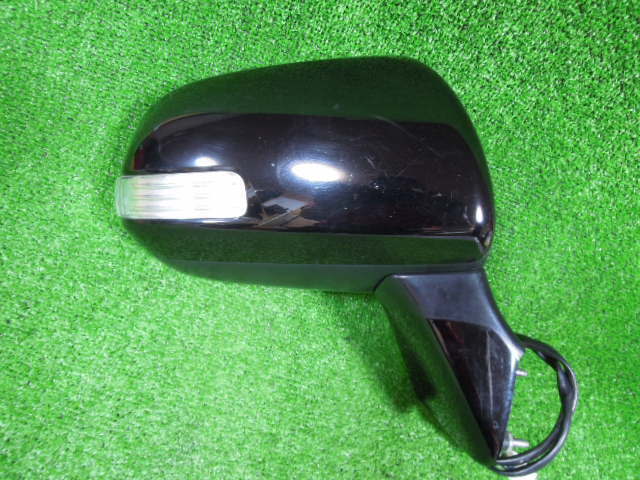 トヨタ ヴォクシー ZRR75W ドアミラー 右 中古 カラー:202 ブラック 9ピン 電動格納 ヒーター ウィンカー A0181拍卖