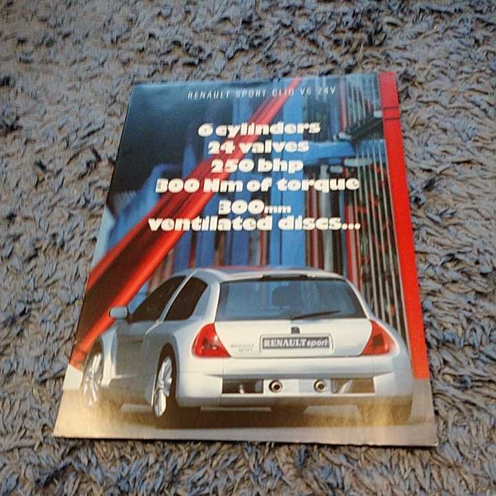 ルノー スポール クリオV6 24V 1998年10月発行 ルノーUK発行 希少 未読品拍卖