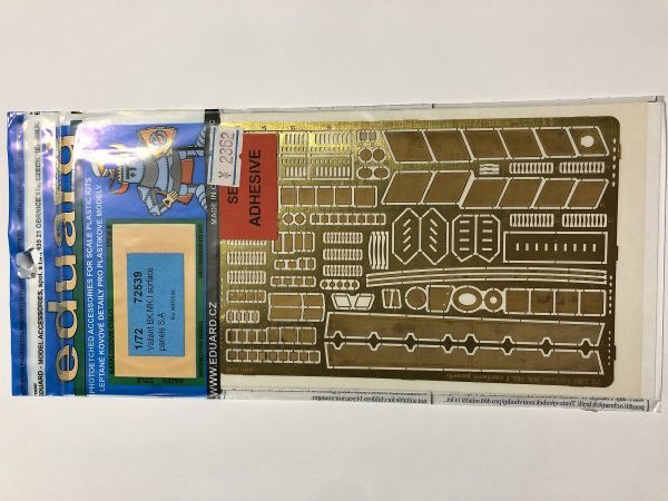 エデュアルド/eduard 1/72 72539 ヴァリアント BK.MK.I 外面パネル S.A. エアフィックス エッチング PM01拍卖