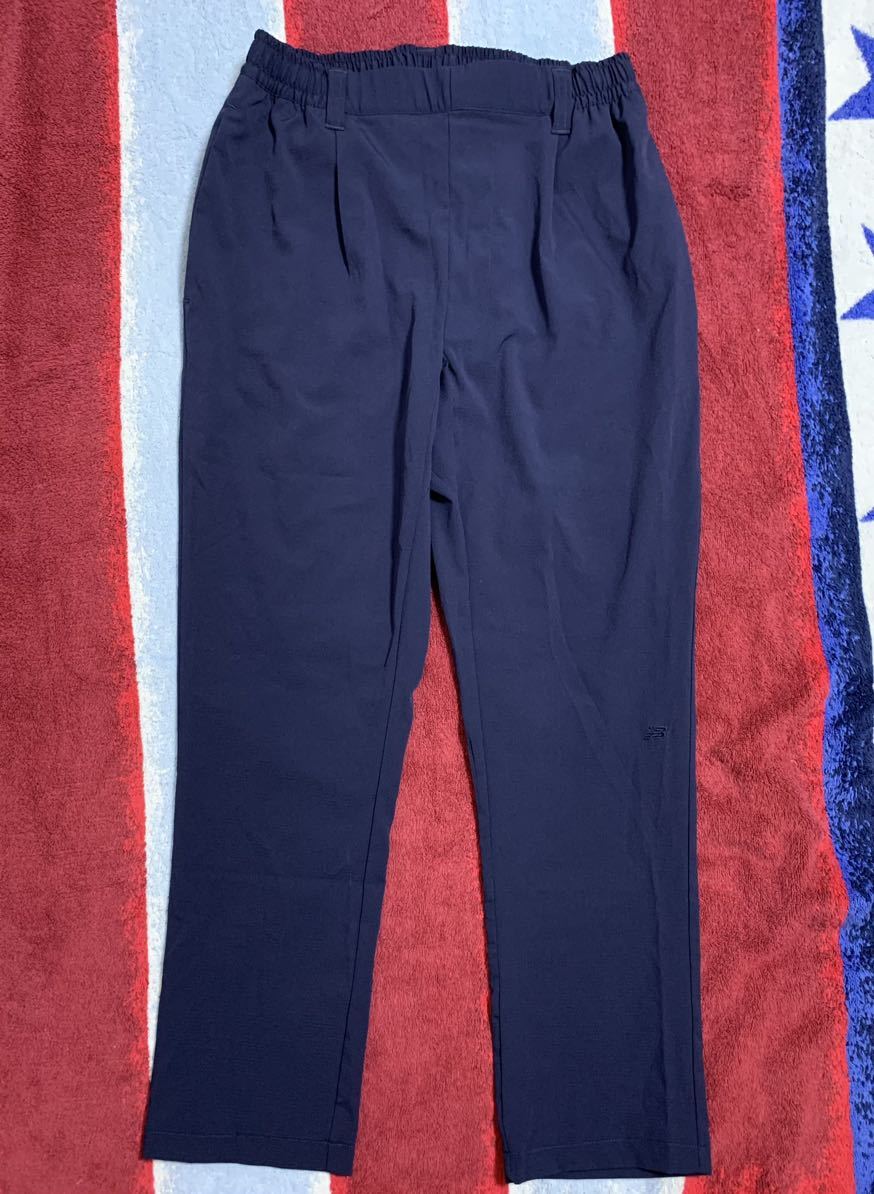 New Balance 軽量ストレッチ リップストップパンツ M 紺 撥水 タグ付き ニューバランス拍卖