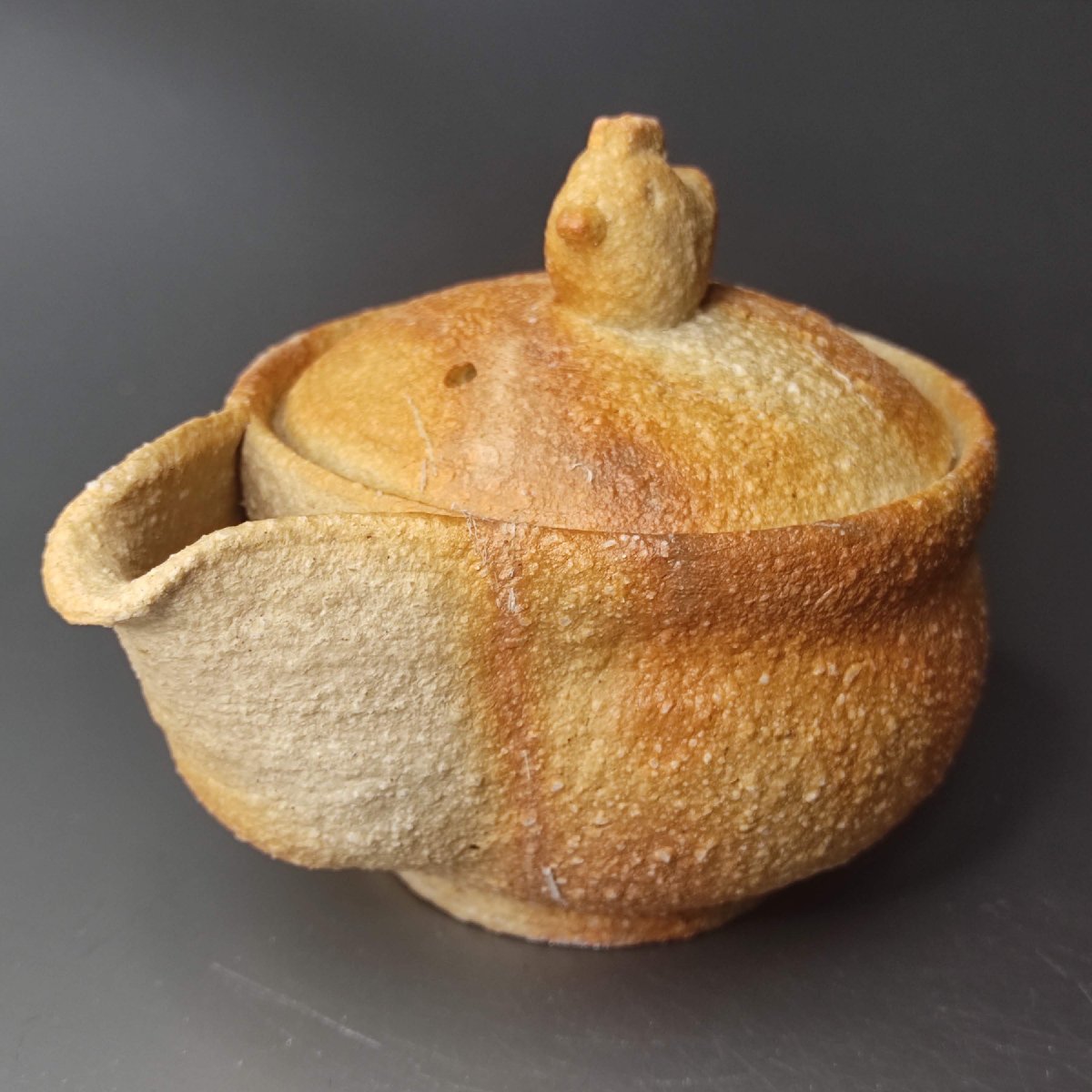 浜本豊 備前焼 緋襷宝瓶 急須 茶器 未使用新品/68ca89拍卖