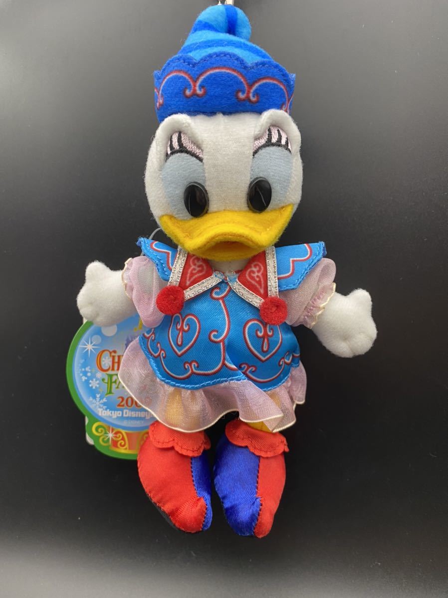 181 TDLクリスマスファンタジー2009デイジー ぬいぐるみバッジ TDS TDL TDR ディズニーランド バッチ 未使用 タグ付き ぬいば拍卖