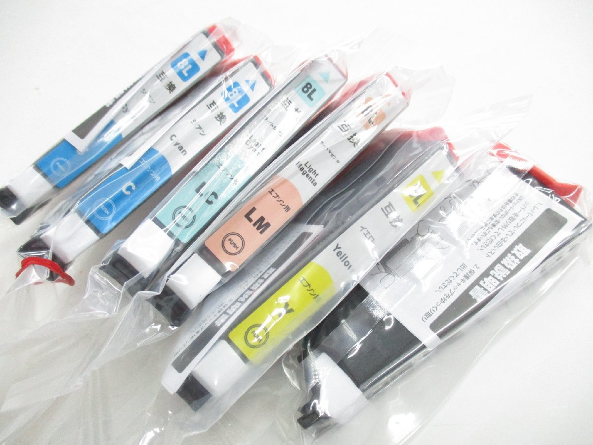 ★とちぎ屋!【エプソン用 互換性インク 8L】C2個、LM、LC、Y、BK 6個セット★拍卖