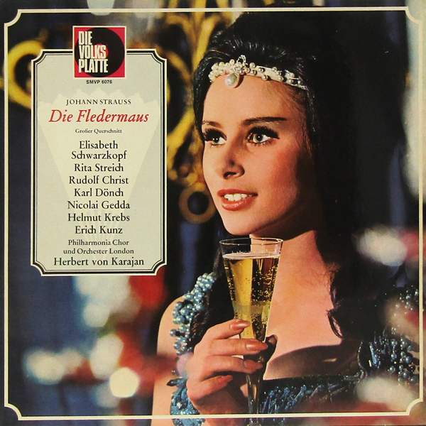 独LP☆ ELISABETH SCHWARZKOPF KARAJAN J. STRAUSS Die Fledermaus シュヴァルツコップ カラヤン シュトラウス こうもり Germany SMVP 6076拍卖