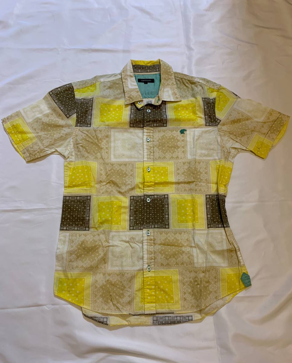 LOVELESS ラブレス 三陽商会 ペイズリー 黄色 イエロー トップス カットソー 半袖 シャツ 鮮やか拍卖