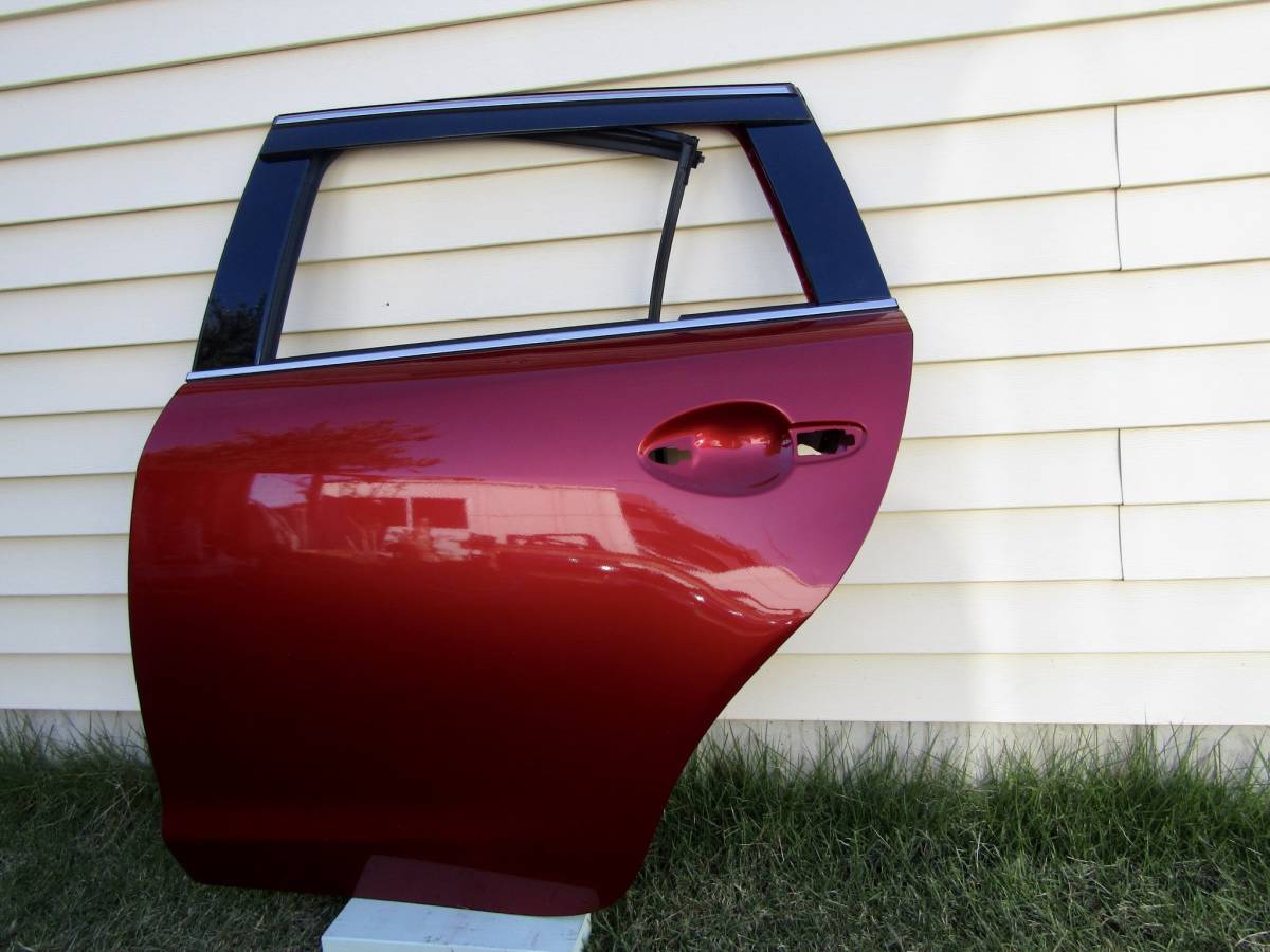 マツダ6 ワゴン 純正 左 リアドア 雹害 左後ろドア レッド ■■ 1102603拍卖