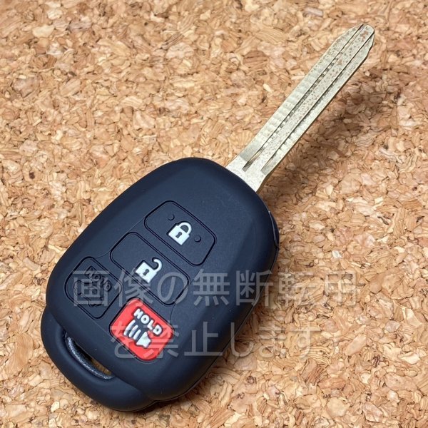 US TOYOTA  10アクア One&Two シリコンキーカバー キーケースUSDM/HDM 北米仕様 t38  priusc CAMRY ブラック black拍卖