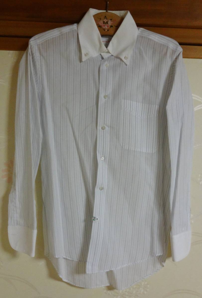 スキャッティ・オーク、SCHIATTI、sharp mode 1、ボタンダウンドレスシャツ、Mサイズ(首回り37)礼装用に拍卖