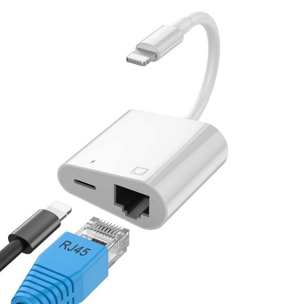 新品 送料無料 iPhone RJ45 変換 有線 Lan アダプタ iPhone Ethernetアダプタ 急速充電 高速転送 iPhone/iPad対応拍卖