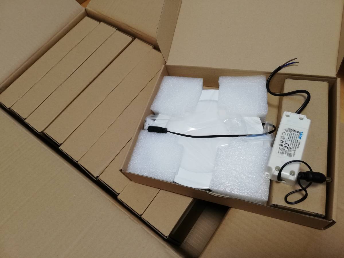 ■ 手渡し可能 新品 10個セット 天井埋込型 アルミ製LEDダウンライト電源ユニット付き 玄関・廊下・クロゼット・階段・トイレアウトレット拍卖