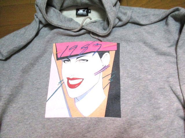 正規品 パトリック ナゲル パーカー XLサイズ スウェット グレー STARTER 1983 nagel拍卖